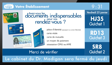 Ecran et solution Diffmed Info Patients