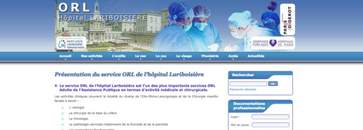 Le Service ORL de l'Hôpital Lariboisière AP-HP lance son portail d'information !