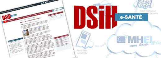 La presse en parle. Mon Hospi En Ligne est remarqué par le magazine DSIH